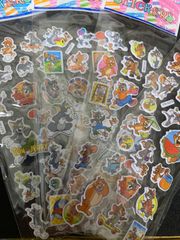 トムとジェリー　ぷくぷくシール　3Dシール　ペタペタシール　ご褒美　4枚