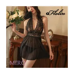 セクシーブラックのシースルーベビードール　BD-22-W7524