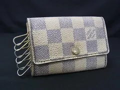 LOUIS VUITTON ルイヴィトン N61745 ダミエアズール ミュルティクレ6 6連 キーケース 鍵入れ レディース メンズ アイボリー系 DI1592