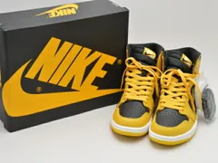 ナイキ NIKE AIR JORDAN 1 RETRO HIGH OG レザー ハイカットスニーカー 28.0cm 黒×黄 メンズ u_s F-YA868