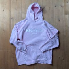 2XL【TPL™️】"BIGATE LOCALS" 10.0oz hoodie プルオーバーパーカー (裏起毛) ライトピンクホワイト