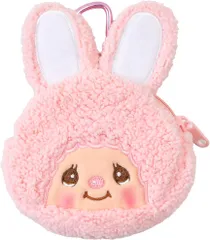 モンチッチ ミニポーチ カラビナ付き キャラクター モンチッチ キーホルダー ぬいぐるみポーチ かわいい 人気 女の子 ミニ財布 小銭入れ 小学生 中学生 高校生 ミニミニポーチ 【MC-0005CT】チムたん [ピンク]