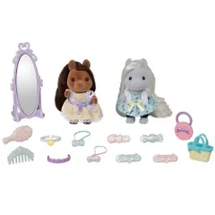 シルバニアファミリー フ-17 おしゃれなポニーフレンズセット 人形遊び 3歳 Sylvanian Families エポック社（新品）送料無料