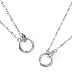 ジュエリー ステンレス ネックレス プレゼント メンズ カップル レディース ペアネックレス 2個セット [felicitations] BR-J066