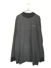 古着 POLO JEANS Ralph Lauren ボーダー モックネック 長袖 Tシャツ ロンT XL 古着 