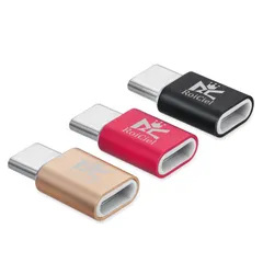 【3個セット】RoiCiel　Micro usbからType-C 変換アダプタ