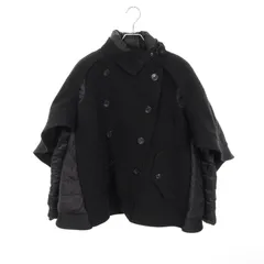 モンクレール MONCLER ダウンジャケット MONCLER × Sacai SAKIE ポンチョ ウール ポンチョ レディース Used Aのサムネイル
