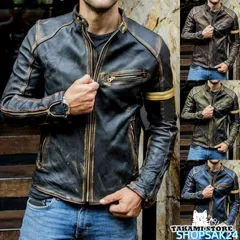 ライダースジャケット 革ジャケット バイクジャケット レザージャケット カジュアル 革ジャン 新品メンズ 防風 防寒 秋物 合成皮革673
