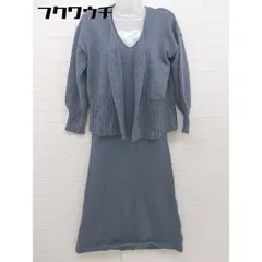 ■ fifth フィフス ワンピース カーディガン ニット アンサンブル ブルー系 レディース  【中古】 【1109290012133】