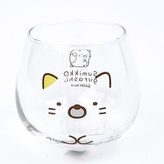 스미코구라시 고양이 유라유라 텀블러 글라스 컵 320ml 일본제 클리어
