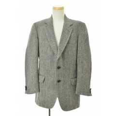 【garrisonpark】HARRIS TWEED ヘリンボーン 胡桃ボタンテーラードジャケット