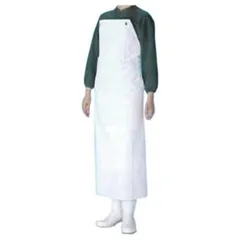 ワンタッチ防水エプロン 胸付 90×115 ホワイト