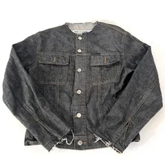 イヴ・サンローラン、Gジャン Oversized Jacket in Dark Blue Black denim | Saint Laurent