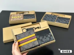【本日限定特価】コーチ メンズウォレットセット 専用ギフトボックス付き[本日特価|新品未使用品]