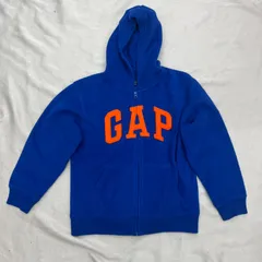 GAP kids  ギャップ　フリース　パーカー　フーディー　フルジップ　140cm ブルー　青