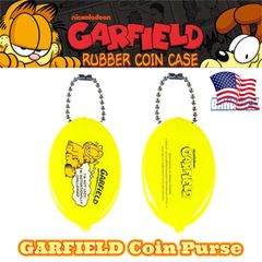 新品 🇺🇸 ラバーコインケース ◆ガーフィールド イエロー◆ GARFIELD YELLOW RUBBER COIN CASE アメリカン雑貨 キーホルダー キーチェーン キーリング 小銭入れ 財布 小物入れ ピルケース アクセサリー