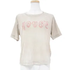 美品 FURFUR ファーファー ナイロン カットソー Tシャツ プルオーバー トップス クルーネック 半袖 ロゴ 刺繍 HOUSE シアー 起毛 23春夏 おしゃれ シンプル きれいめ 大人女子 ブランドのサムネイル