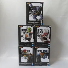 中古 未使用品 SOLID EDGE WORKS THE出陣 ドラゴンボールZ ギニュー特戦隊 5体セット BANDAI NAMCO/バンダイナムコ フィギュア pr00172