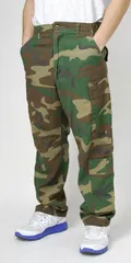アメリカ軍 ウッドランドカモ ノメックス エアクルーパンツ USED 123U=のサムネイル