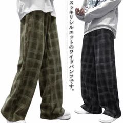 テーパードパンツ メンズ ワイドパンツ チェック ゆったり スクールスラックス コーデュロイ 学生服 男子 ズボン チェックパンツ ジョガーパンツ テーパードパンツ 学生 中学 通学 学校 春服 秋服#lss3106