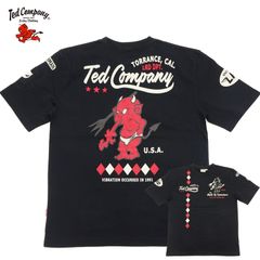 テッドマン Tシャツ ダイヤパターン TEDMAN スタンダード・テディ エフ商会 TDSS-570 ブラック 新品 