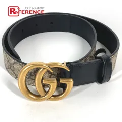 【未使用品】GUCCI グッチ ベルト ダブルG バックル 625839 ダブルG スリムベルトベージュ＆エボニー オリジナルGG