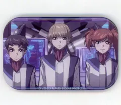 【中古】バッジ・ピンズ(キャラクター) 美々香＆零央＆彗 「セガコラボカフェ 蒼穹のファフナー スクエア缶バッジA」