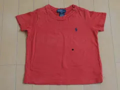 ポッキリ プチプラ 【中古】 ユーズド ポロ ラルフローレン キッズ Polo Ralph Lauren Tシャツ カットソー 2歳 約 90cm 半袖 赤 ★2 ベビー ベビー服 子供服 男の子 ボーイズ 男児 アウトレット リサイクル 古着