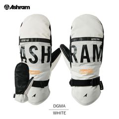 ASHRAM アシュラム グローブ スノーボード スキー 手袋 ミトン DGMA ドグマ white ホワイト 白