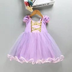 新作　ハロウィン衣装　ラプンツェル姫　ふんわりドレス　ミニドレス　ディズニー　クリスマスプレゼント　お誕生日プレゼント　女の子