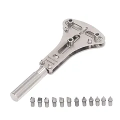 【新着商品】時計工具 スクリューバックオープナー 三点支持オープナー 時計バックケースオープナー 17-50mmの範囲 大型腕時計対応 ステンレス鋼 裏蓋外し メンテナンス 時計電池交換などにのサムネイル