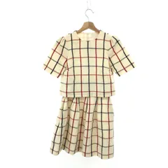 未使用品 To b by agains b. トゥービーバイアニエスベー  セットアップ サイズ:36  ホワイト  レディース チェック柄　240001125954