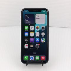 ★SIM FREE★iPhone 11 ブラック 128GB MWM023J/A 中古 (SIMロックなし)※0331-202404-818※