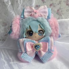 おすわりぬい服 829】ほわぬい おすわりぬい服 8cm 紫×ピンク - メルカリ