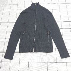 ◇ ⊇ MALE&Co. メイルアンドコー カジュアル系 長袖 ラメリブジップニット サイズＬ ネイビー系 レディース E  【1508200031767】