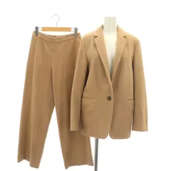 6 ROKU BEAUTY&YOUTH B&Y ロク ビューティーアンドユース LOOSE SET UP ジャケット×パンツ セットアップ 上下 テーラードジャケット ストレートパンツ 36 ベージュ /DF ■OS ■SHのサムネイル
