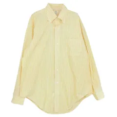 ANATOMICA アナトミカ 長袖シャツ 530-56-05 BD SHIRTS ボタンダウン ロンドンストライプ シャツ イエロー イエロー系 S【中古】のサムネイル