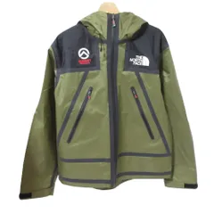 美品 THE NORTH FACE×Supreme ノースフェイス Summit Series Outer Tape Seam Mountain Jacket マウンテンパーカー NP12101I M カーキ メンズ 古着 中古 USED