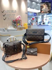 [本日特価] TOP New 2025 高品質3点セット - Lv ブラックボックスバッグ + ウエストバッグ + 財布 本日限定特別割引！[本日特価|新品未使用