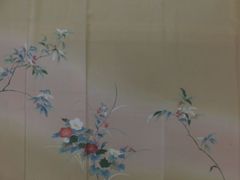 D805訪問着 花模様 金彩 螺鈿細工 正絹 着物 袷 しつけ糸付き未使用極