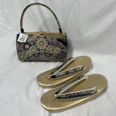 【美品】【未使用品】草履バックセット　日本製　匿名配送　訪問着　振袖　入学式　卒業式　成人式　晴れ着　NO293