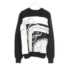 エルメス HERMES ニット ツイルレーヌ ブラック カシミヤ シルク セーター レディース Used B