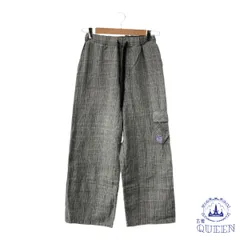 【訳アリ】 ボトムス パンツ ワイドパンツ ロング丈 レディース チェック グレー 160 901-6672 送料無料 古着