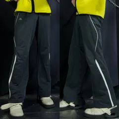 00s Adidas c2009 3D Silhouette Grayish Black Flare Track Pants 2009年 アディダス 立体シルエット グレイッシュブラック フレア トラックパンツ ジャージ