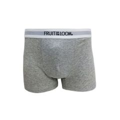FRUIT OF THE LOOM フルーツオブザルーム GRAY コットン ボクサーパンツ 無地 シンプル メンズ ブランド 下着 パンツ インナー プレゼント ギフト 彼氏 男性 大人