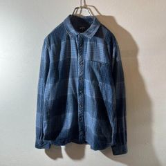 Billabong 長袖フランネルシャツ S 青系チェック