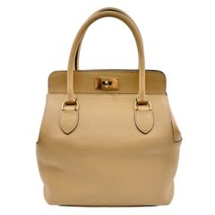 エルメス(HERMES) ツールボックス20 ナチュラルサブレ スイフト ゴールド金具 X刻印(2016年製造) 中古 レディース ハンドバッグ ショルダーバッグ