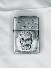 【Zippo】限定品／スカルフラットボトム02／シリアルNo.210レディース小物