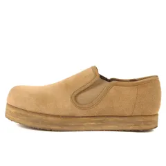 COMME des GARCONS コムデギャルソン スウェード  レザー ガムソール スリッポン 厚底 スニーカー アーカイブ HOMME 90～00s 初期 キャメル 24 ブランド スニーカーのサムネイル