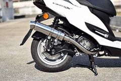 シグナスX SR バイクマフラー 4型 5型 EBJ-SEA5J 2BJ-SED8J R300 アップタイプ ステンレス マフラー シルバー フルエキゾースト カスタム パーツ 交換 社外品